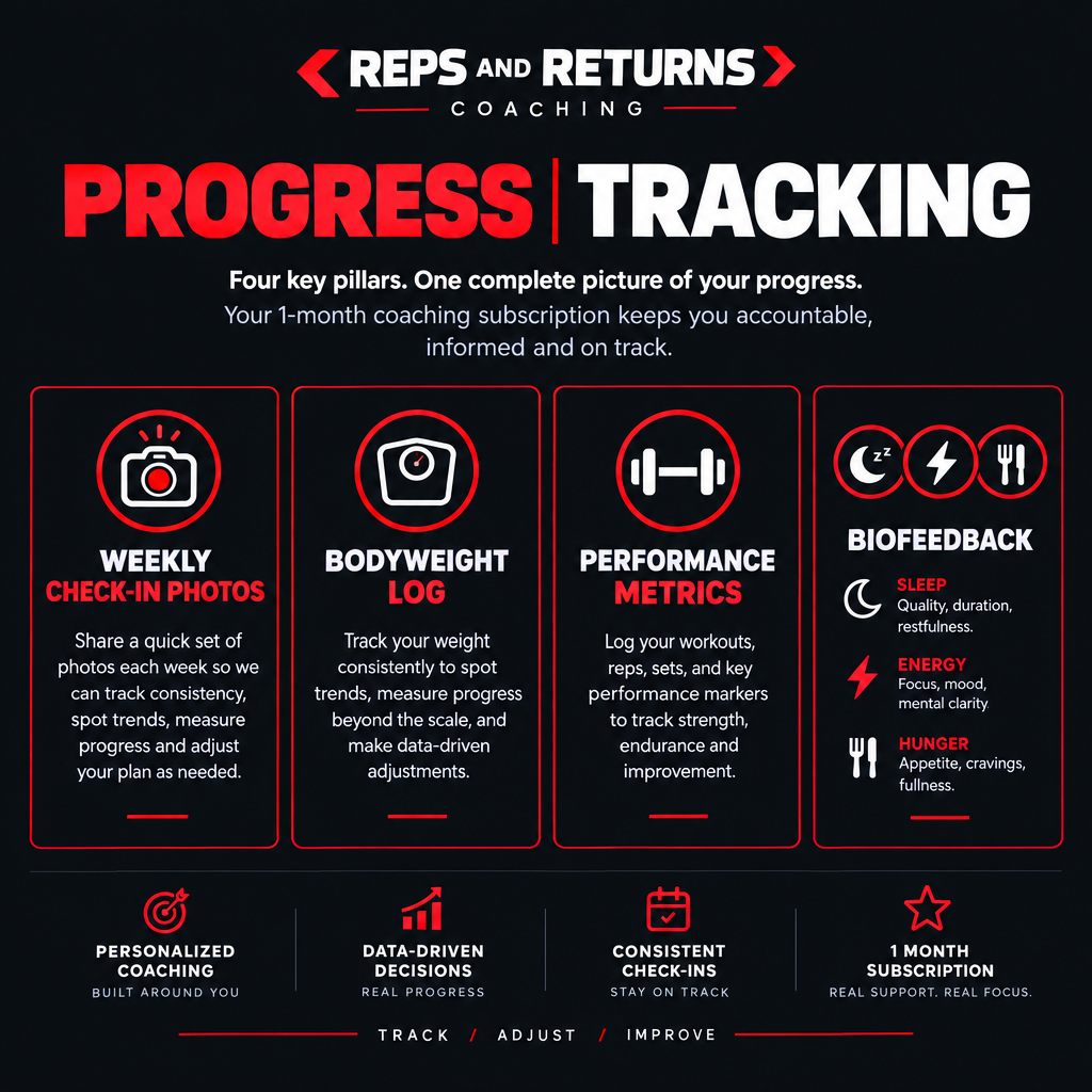 Reps and Returns progress tracking